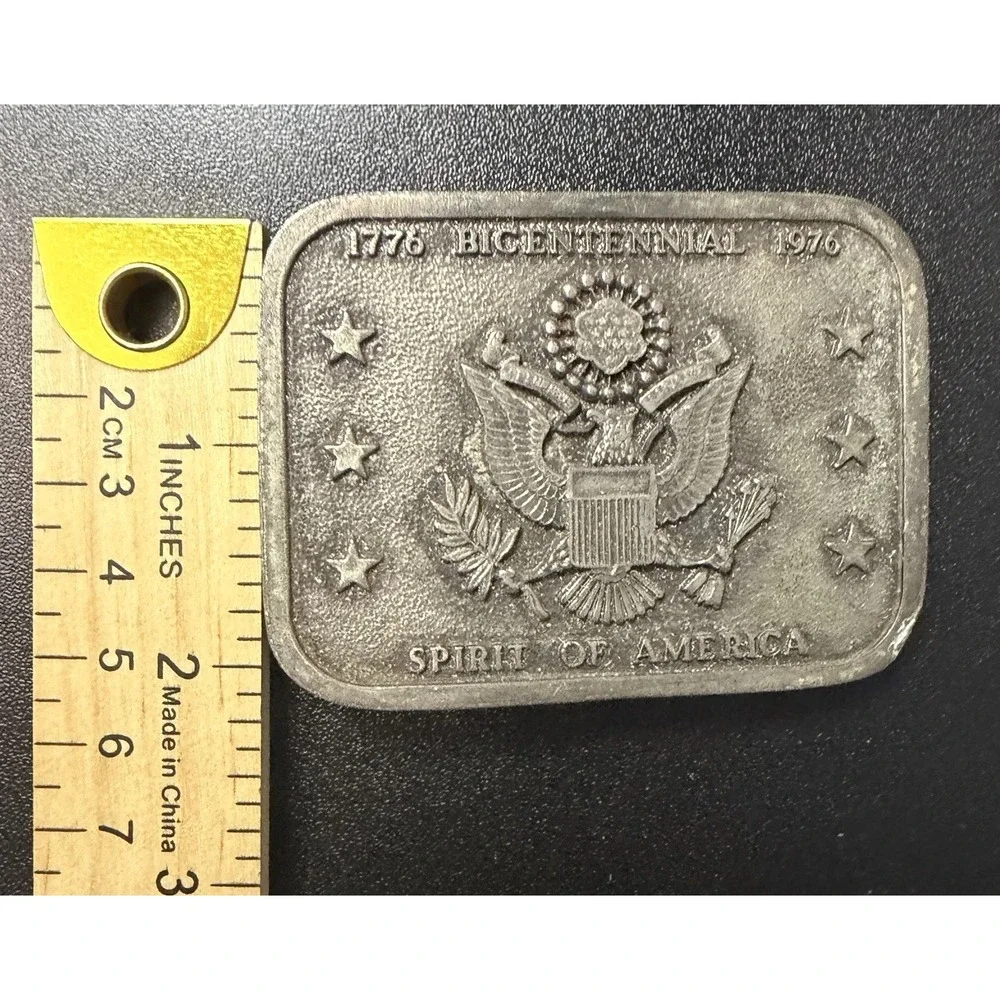 Vintage United‎ States truck BELT BUCKLE men Trucker VTG Bar & Shield Rare USA